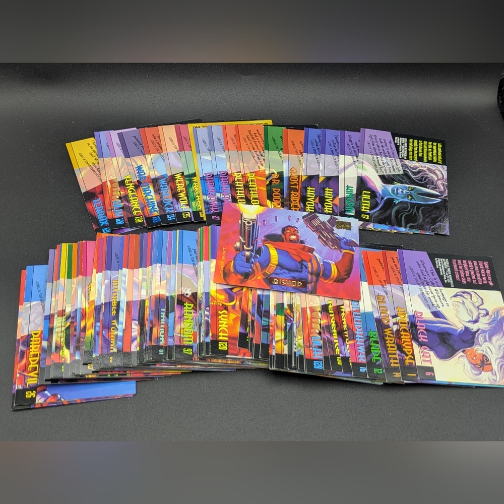 Vintage 90s Marvel Masterpieces Onslaught Spider Man Flair Card Lot 250+ Cards - Picture 2 of 8